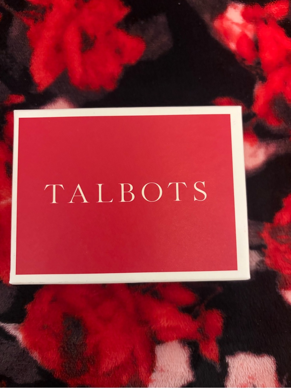 Talbots Red and White Signature Necklace Box